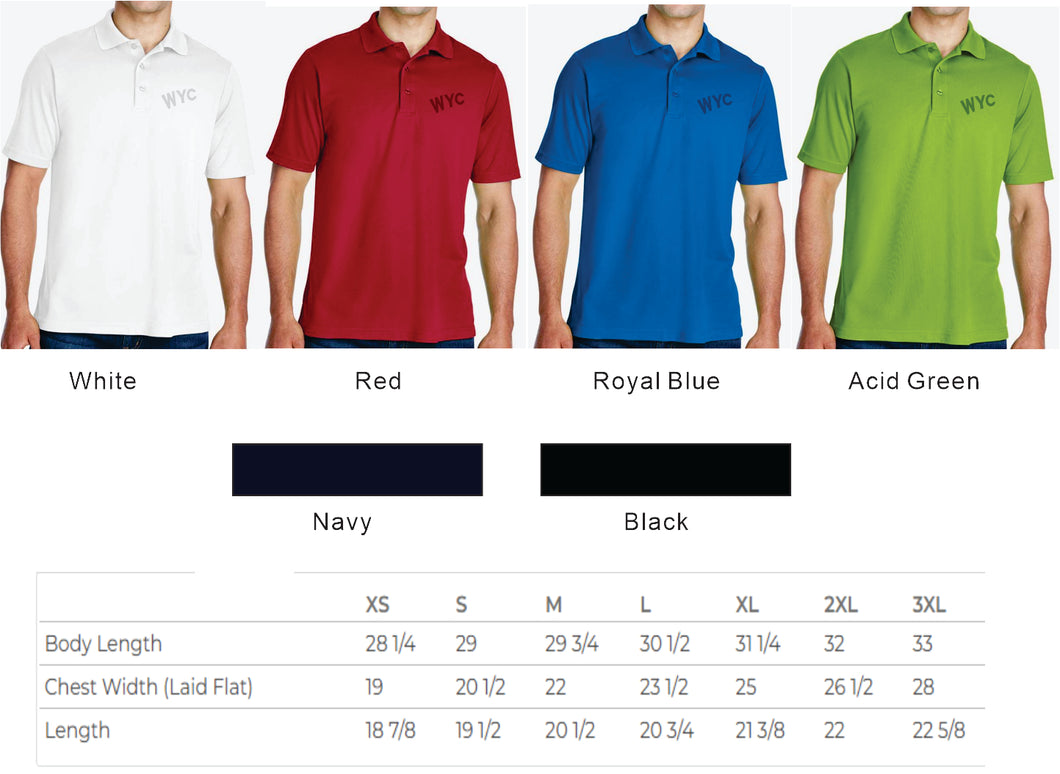 WYC Men's Origin Performance Pique Polo