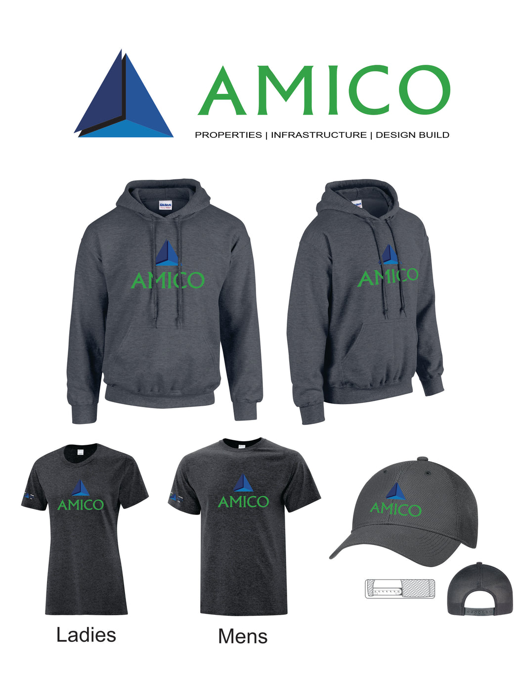 Amico Hoodie Package Heather Grey