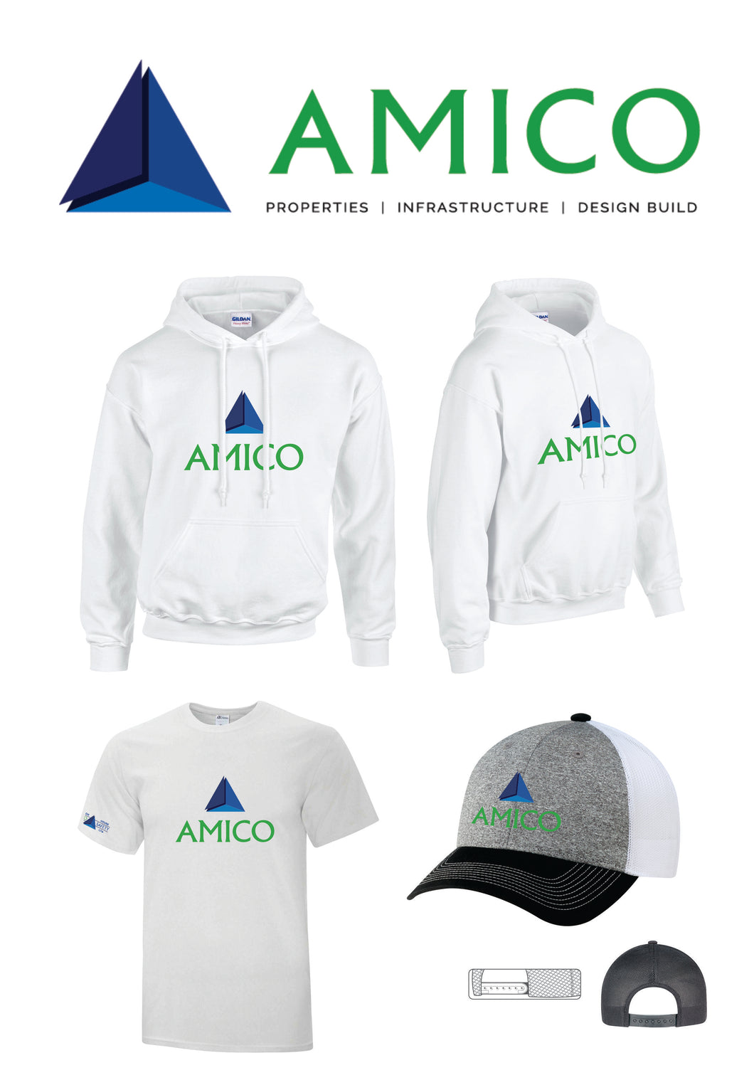 Amico Hoodie Package White